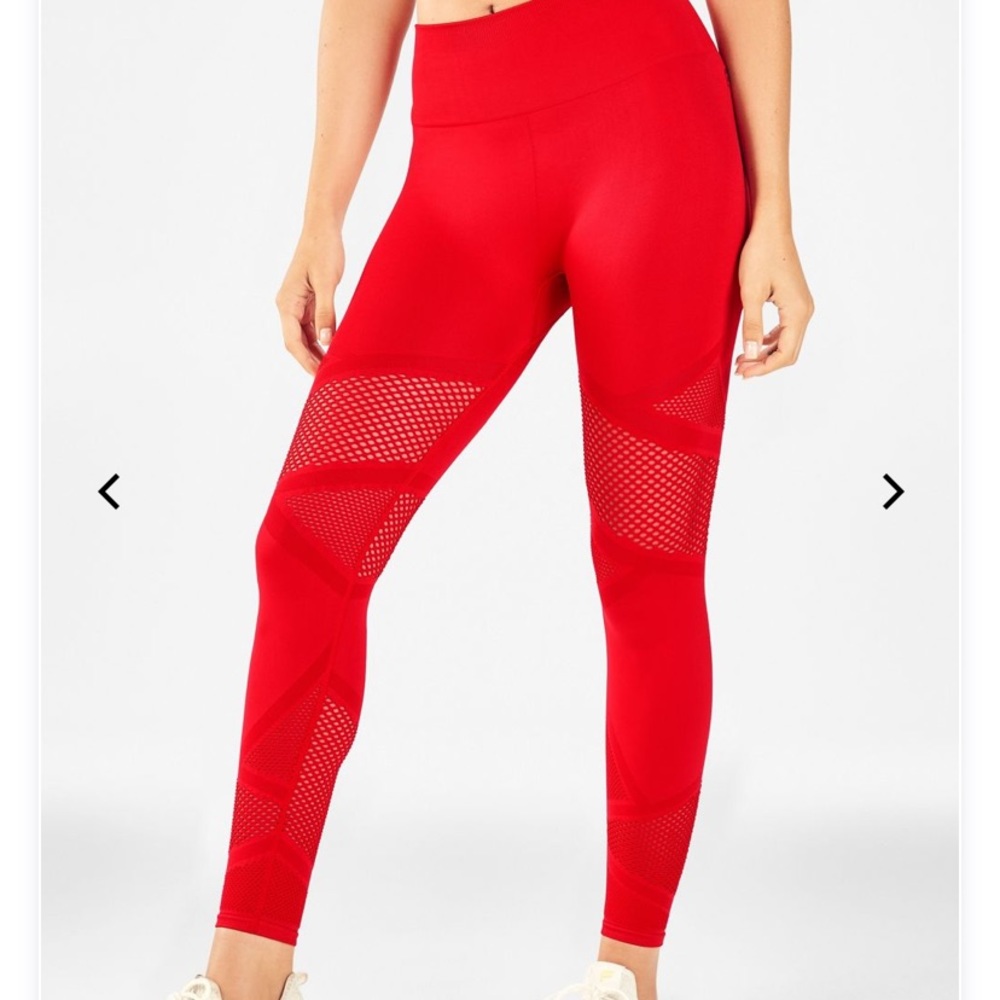 NWOT Red Fabletics Leggings